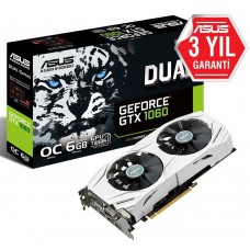 ASUS GeForce GTX1060 DUAL OC GDDR5 6GB 192Bit NVIDIA DX12 Ekran Kartı