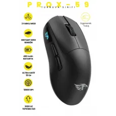 Gameagle PROX-59B Ultra Hafif 3 Modlu Kablosuz Optik Oyuncu Mouse - Siyah